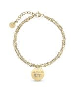 Muttertag Geschenk Gelbgold Kugelkettenarmband zu personalisieren, gelb gold, Aaina & Co, Gratis Versand