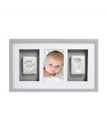 Baby 3D Abdruckset Bilderrahmen grau Pearhead