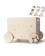100% Schweizer Spielzeugkiste, zu personalisieren mit Buchtaben, Gratis Versand, Kynee Schweiz