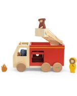 Feuerwehrauto, Holzspielzeug,