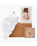 Ilado Schwangerschafts-Geschenk-Set, Rosé Gold Bola Klangkugel und Baby Schmusetuch