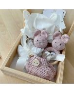 Baby Geburtsset, Geschenkbox Holz