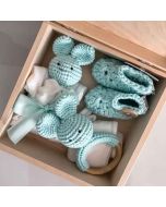 Maylily Baby Geburtsset, Geschenkbox Holz