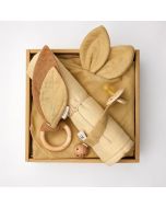 Geburtsgeschenkset Saga, Farbe Senf