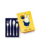 Kinderbesteck Miffy farbig, 4-teilig spülmaschinengeeignet, Zilverstad