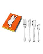 Kinderbesteck Miffy, 4-teilig spülmaschinengeeignet, Zilverstad