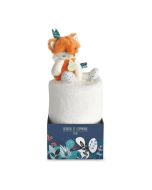 Babydecke Fuchs, Doudou et Compagnie, Geschenk zur Geburt mit Namen