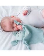 baby schmusetuch bio blau