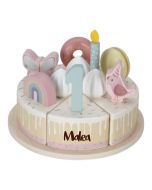 gateau d'anniversaire personnalisé, little dutch, en bois
