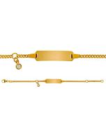 Bébé Bracelet diamantiert Gelbgold 375 14cm, Gratis Versand in die Schweiz