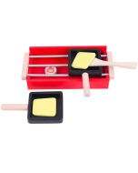 Spielba Raclette Set, Spielzeug aus Holz Geschenkidee für Kinder ab 3 Jahre alt, Spielba