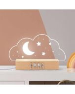 Wolke personalisierte Lampe Name