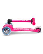 Mini Micro Scooter Deluxe LED Klapproller, Kinderroller für Kinder ab 2 Jahren, rosa
