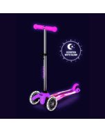 trottinette rose, leuchtet led plus, micro