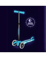 mini micro scooter Led, glow in the dark, glacier aqua