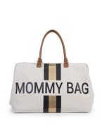 Wickeltasche Mommy Bag Stripes Black/Gold Childhome, Geschenkidee Mutter