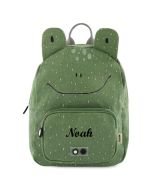 Trixie Rucksack, Personalisiertes Geschenk mit gesticktem Namen, ab 4 Jahren, Frosch