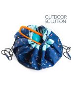 Spielsack Outdoor Surf mit Kinder am Strand Play & Go, blau