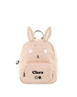 kleinformatiger Rucksack Hase rosa