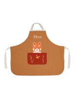 Kinderschürze, mit Vorname, roter Panda der Marke Oiseau Bateau