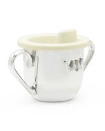 Baby Schnabeltasse, Geschenk zur Geburt oder Taufe mit Gravur, Lern-Tasse