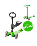 Mini Micro Scooter 3in1 Deluxe grün, von 1 bis 5 Jahre alt