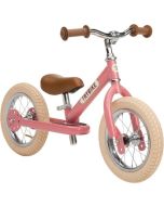 Laufrad Trybike Stahl 2-in-1 für Madchen, Vintage look rot , Gratis Versand Schweiz