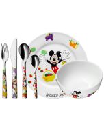 Kinderbesteck Teller und Schal Kinder, Geschenk Set Micky Mouse, WMF