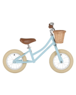 Laufrad 12 Bobbin Moonbug Balance Bike für Mädchen und Junge, blau