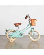 Kinder Velo Bobbin mit Stützräder 12'' für 2- bis 4-Jährige, Retro Fahrrad mit Pedalen, Gratis Versand, Schweizer Lager