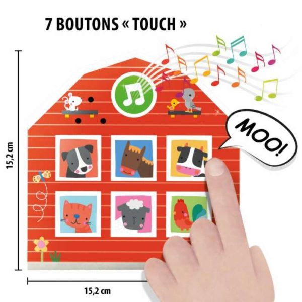 Headu Touch Farm Puzzle Für Kinder – 2-teilige Bauernhof-Motive Mit Tollen Fühl-Elementen, Ab 2 Jahren