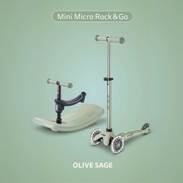 Mini Micro Deluxe Rock & Go Grün
