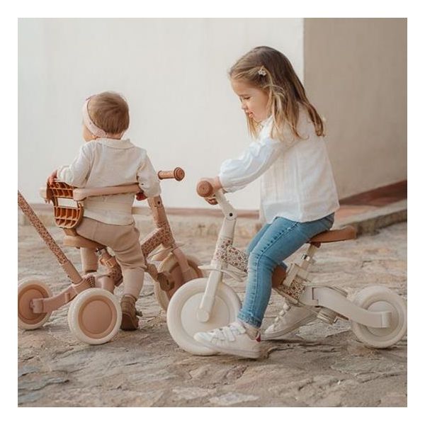 Dreirad Little Dutch Off White Blumen