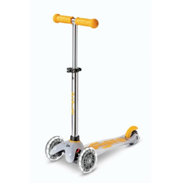 Scooter Gelb Micro Deluxe LED, Kinder ab 2 Jahren