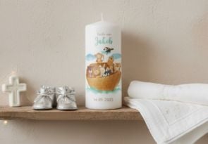 Kerze für die Taufe